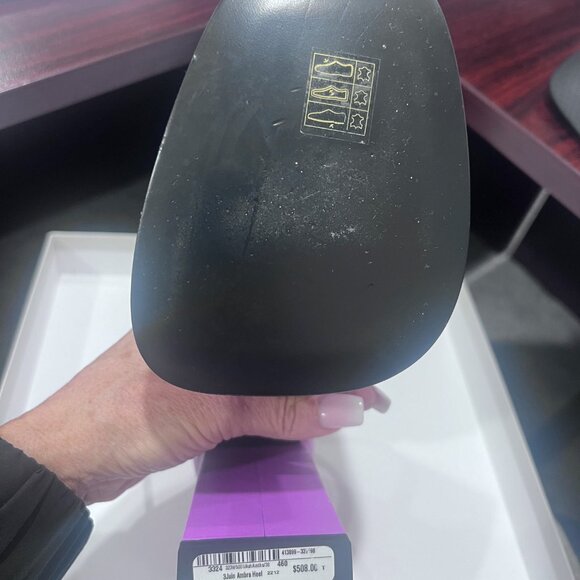 NEW - 3 JUIN - Leather Ambra Sandals Heel Shoes13 Cm In AMETHYST - SIZE 8 OR 38 - Picture 6 of 6